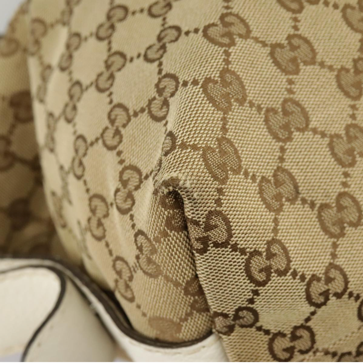 Gucci Bamboo en canvas beige