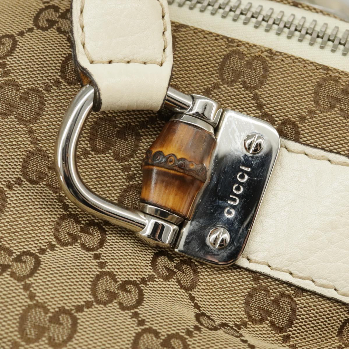 Gucci Bamboo en canvas beige