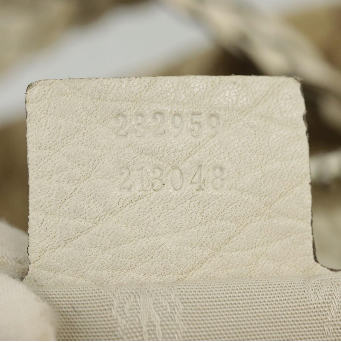 Gucci Bamboo en canvas beige