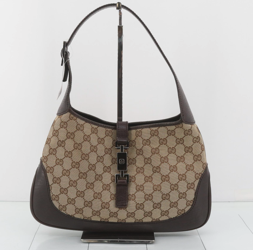 Gucci Jackie Canvas Monogram Marrón