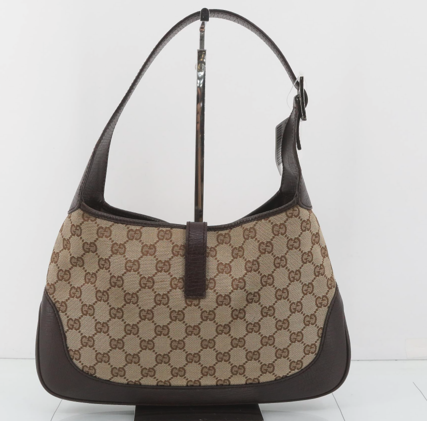 Gucci Jackie Canvas Monogram Marrón