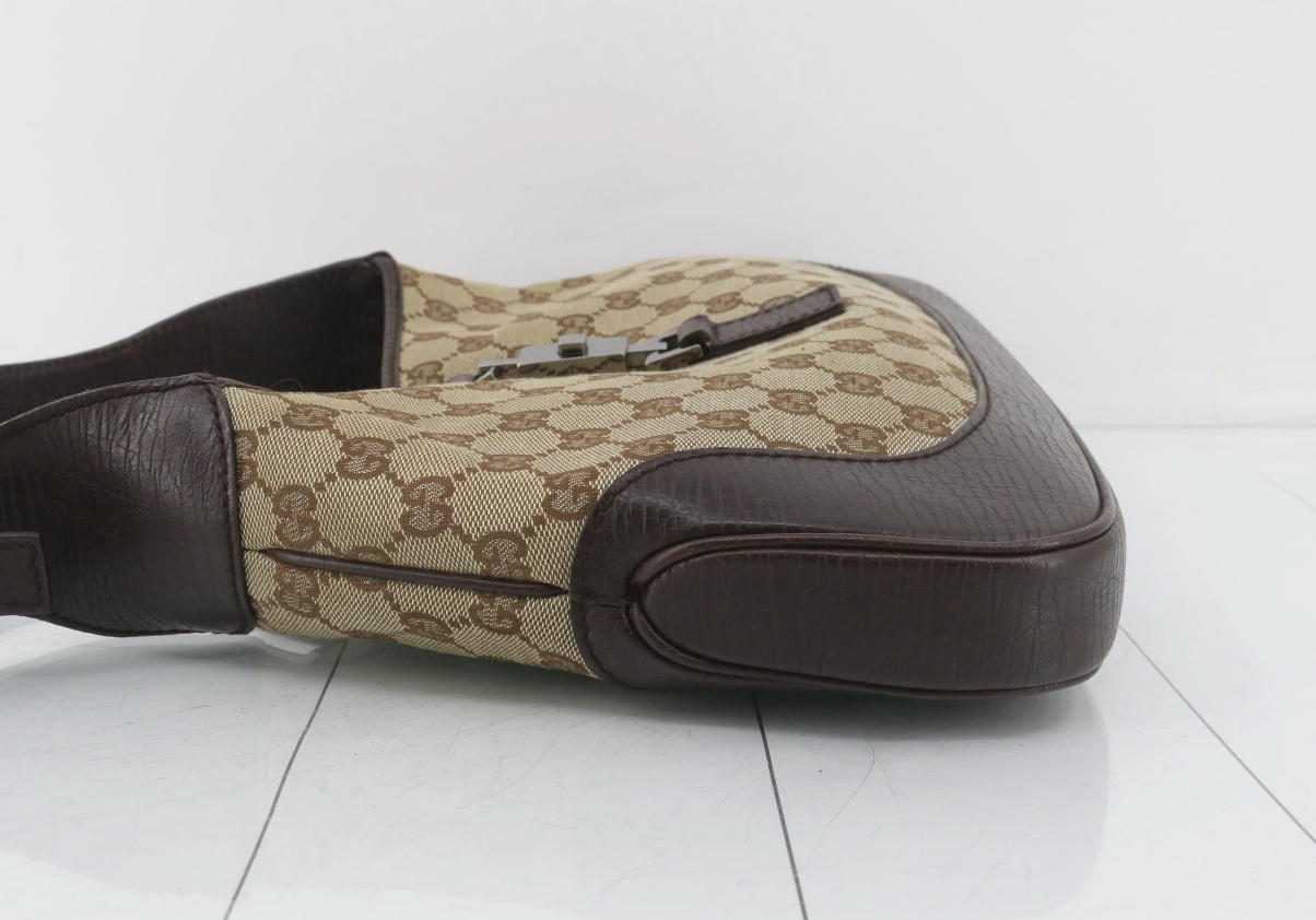 Gucci Jackie Canvas Monogram Marrón