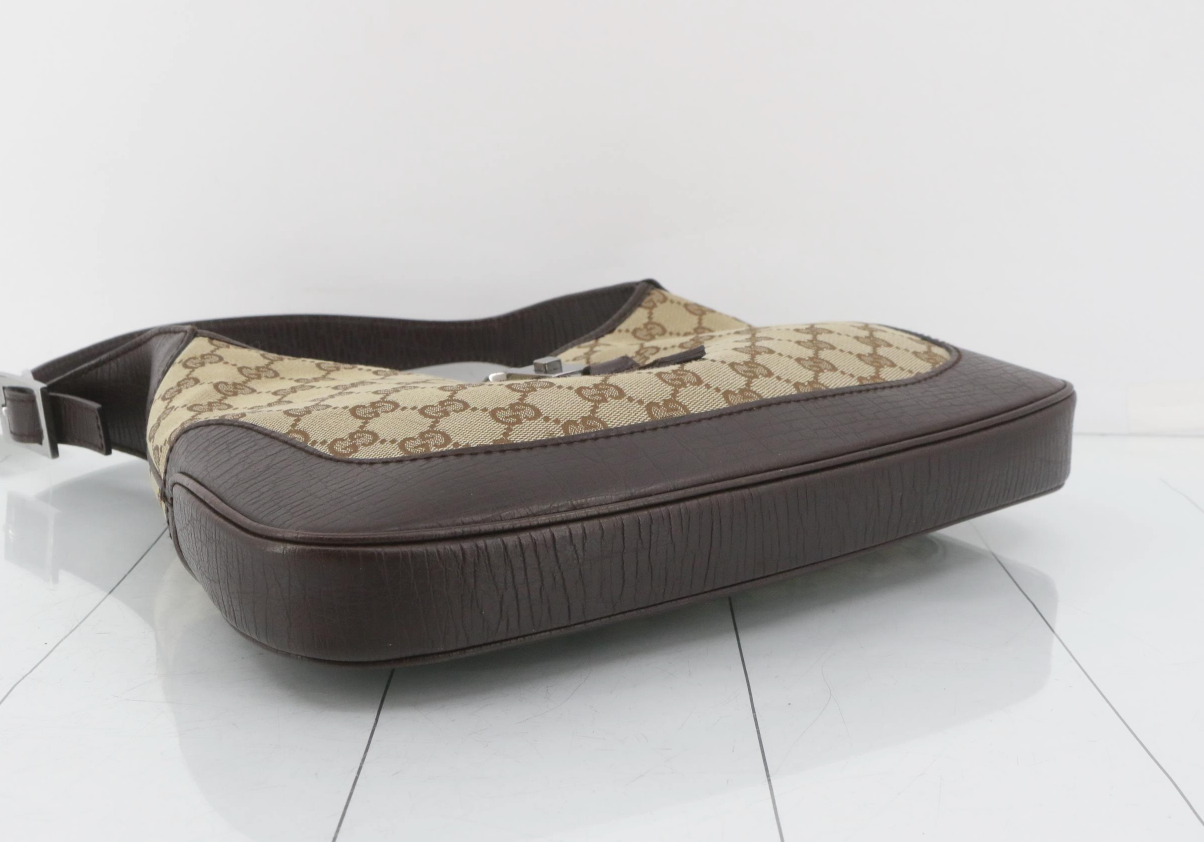 Gucci Jackie Canvas Monogram Marrón