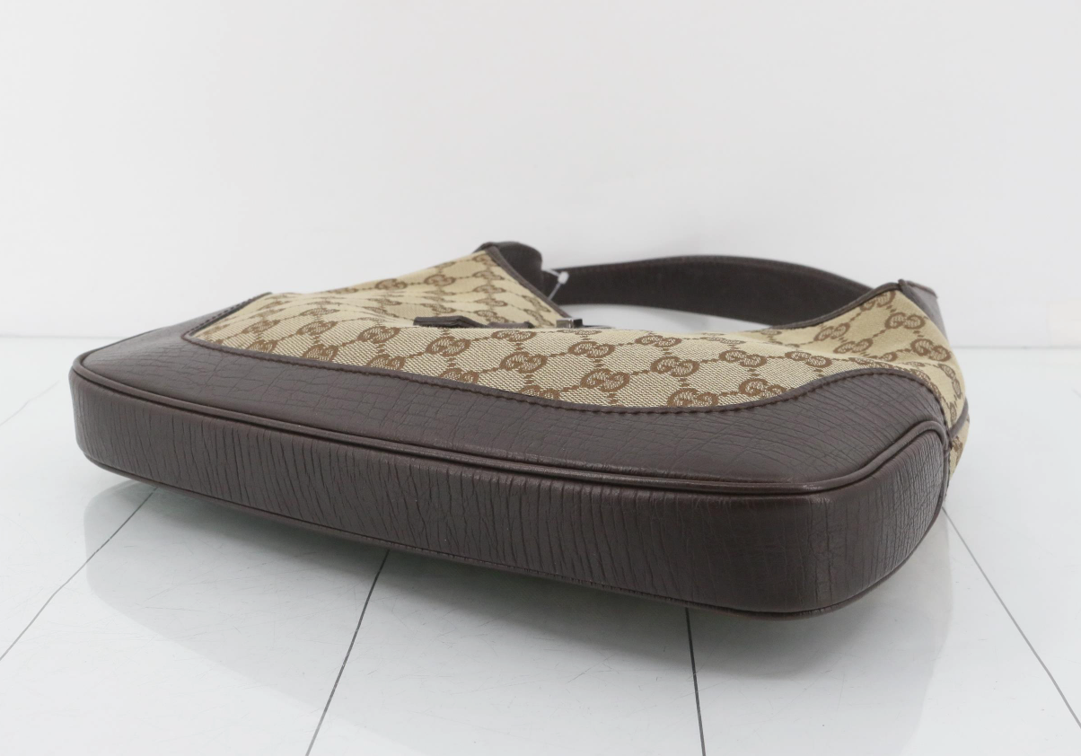Gucci Jackie Canvas Monogram Marrón