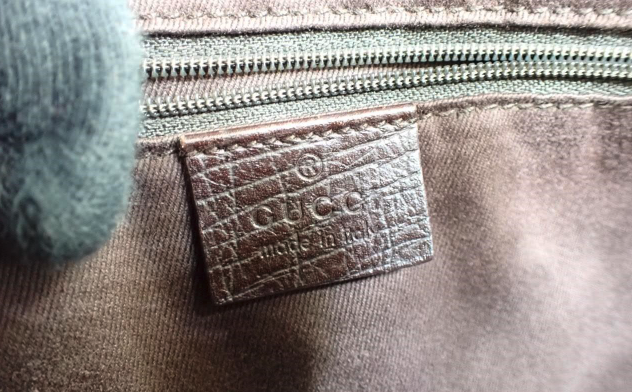 Gucci Jackie Canvas Monogram Marrón