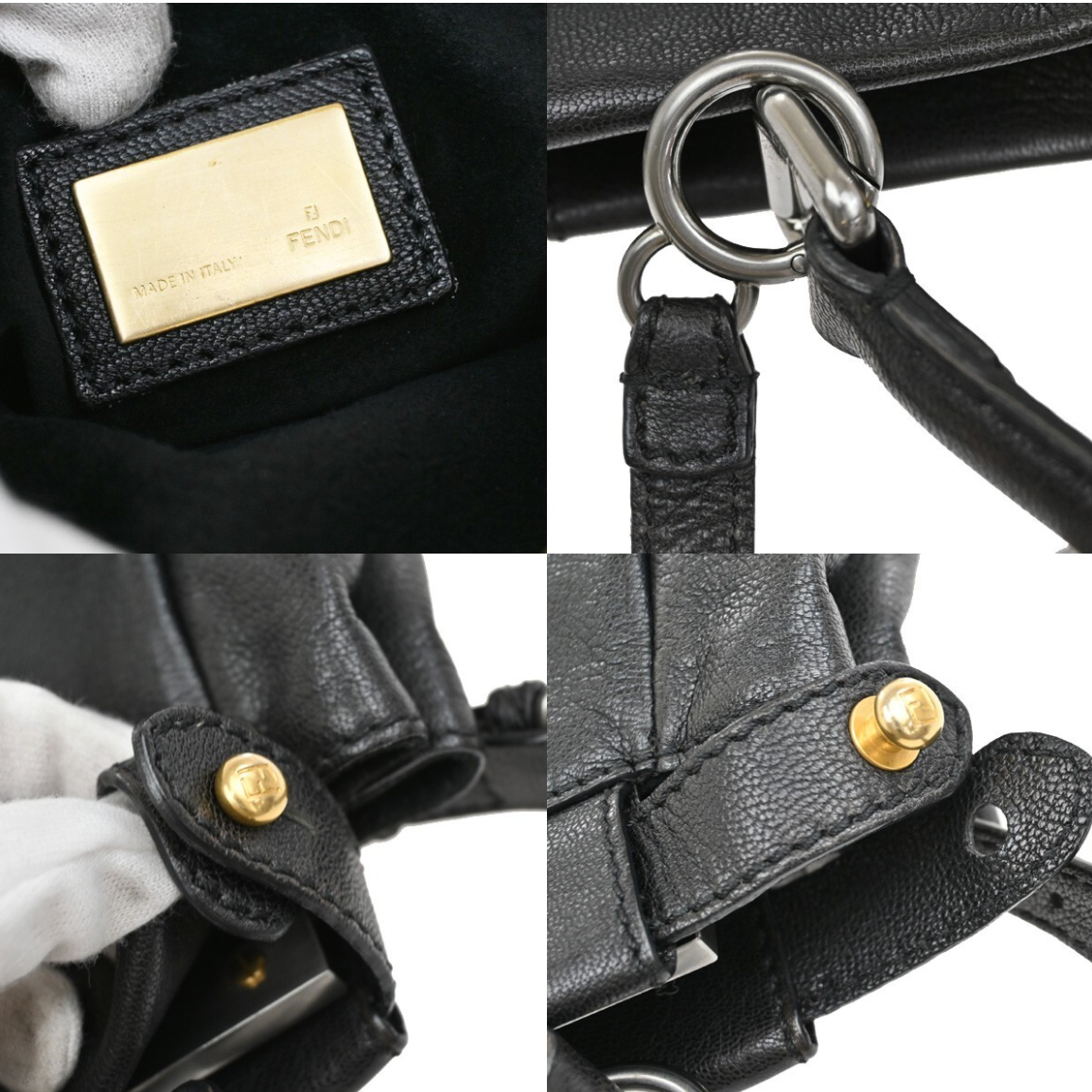 Peekaboo de Fendi mediano negro
