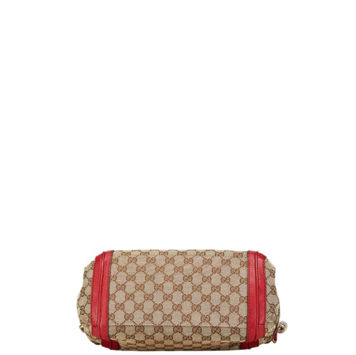 Gucci Bella en canvas beige con detalles rojos