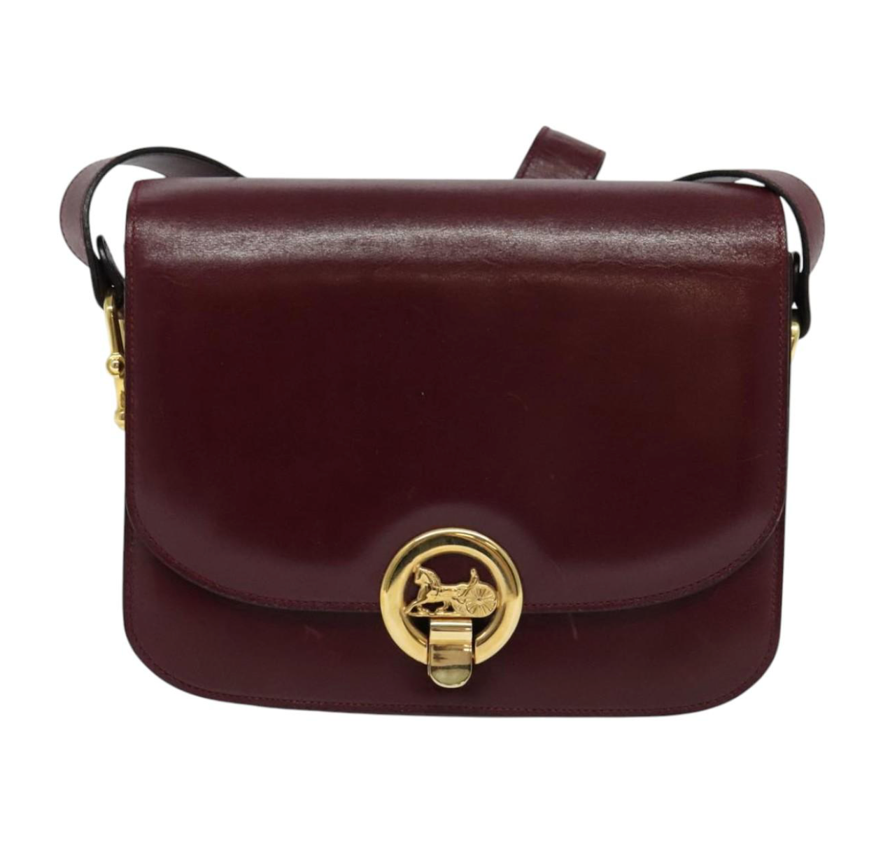 Céline Shoulder Bag en piel roja