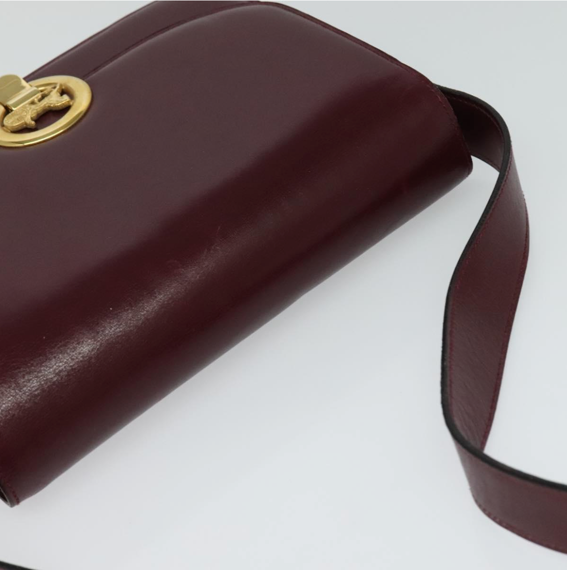 Céline Shoulder Bag en piel roja