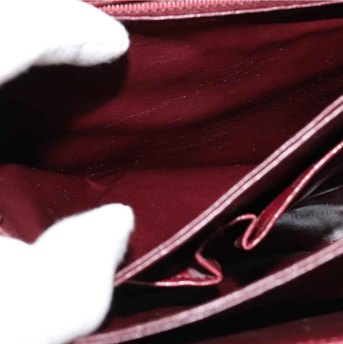 Céline Shoulder Bag en piel roja