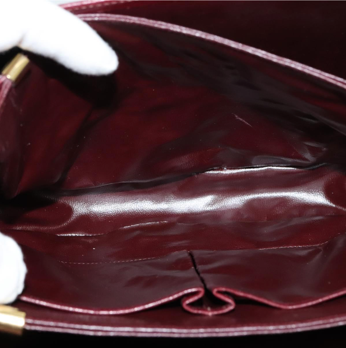 Céline Shoulder Bag en piel roja