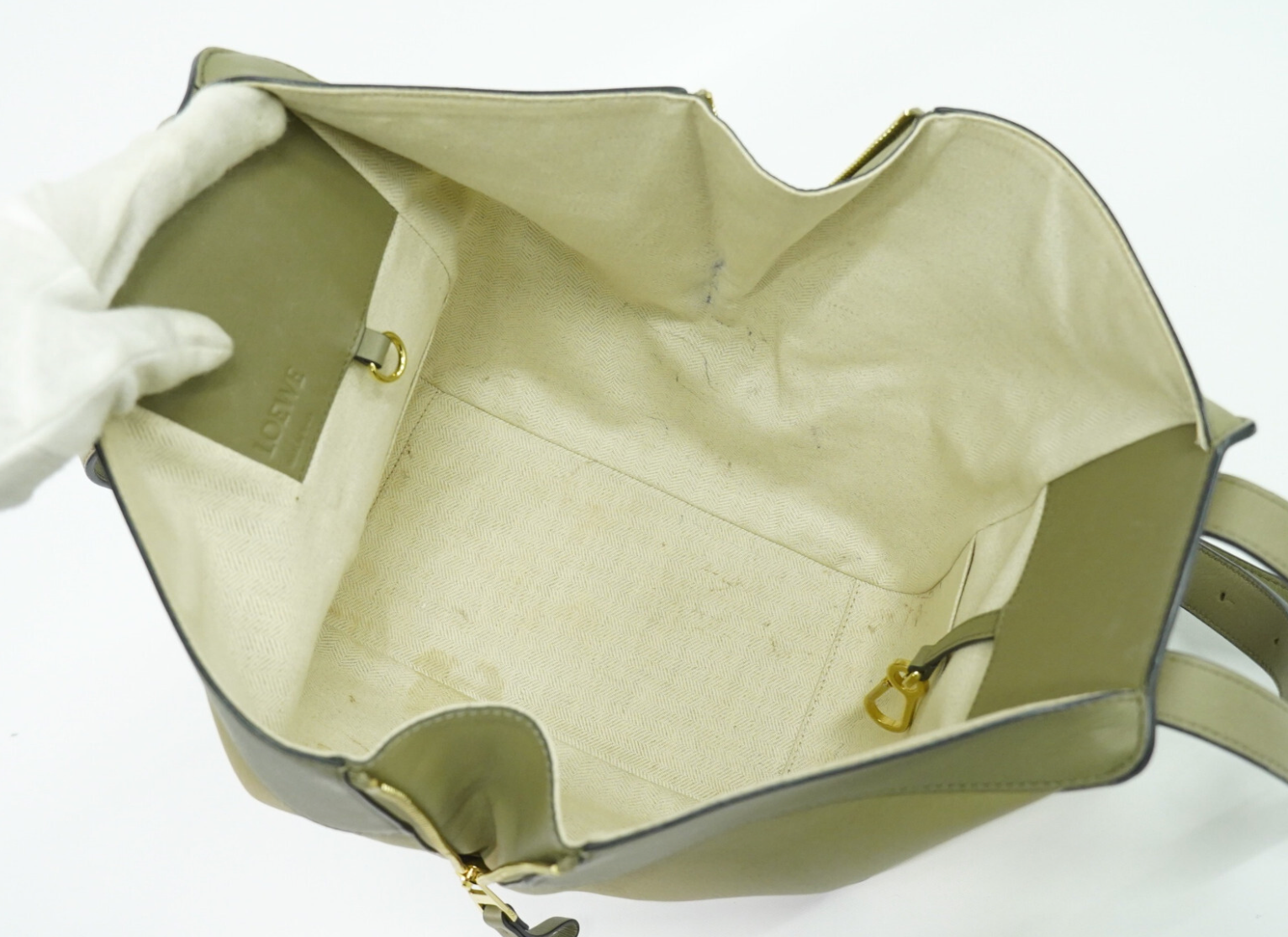 Loewe Hammock Mediano – Tricolor en tonos caqui