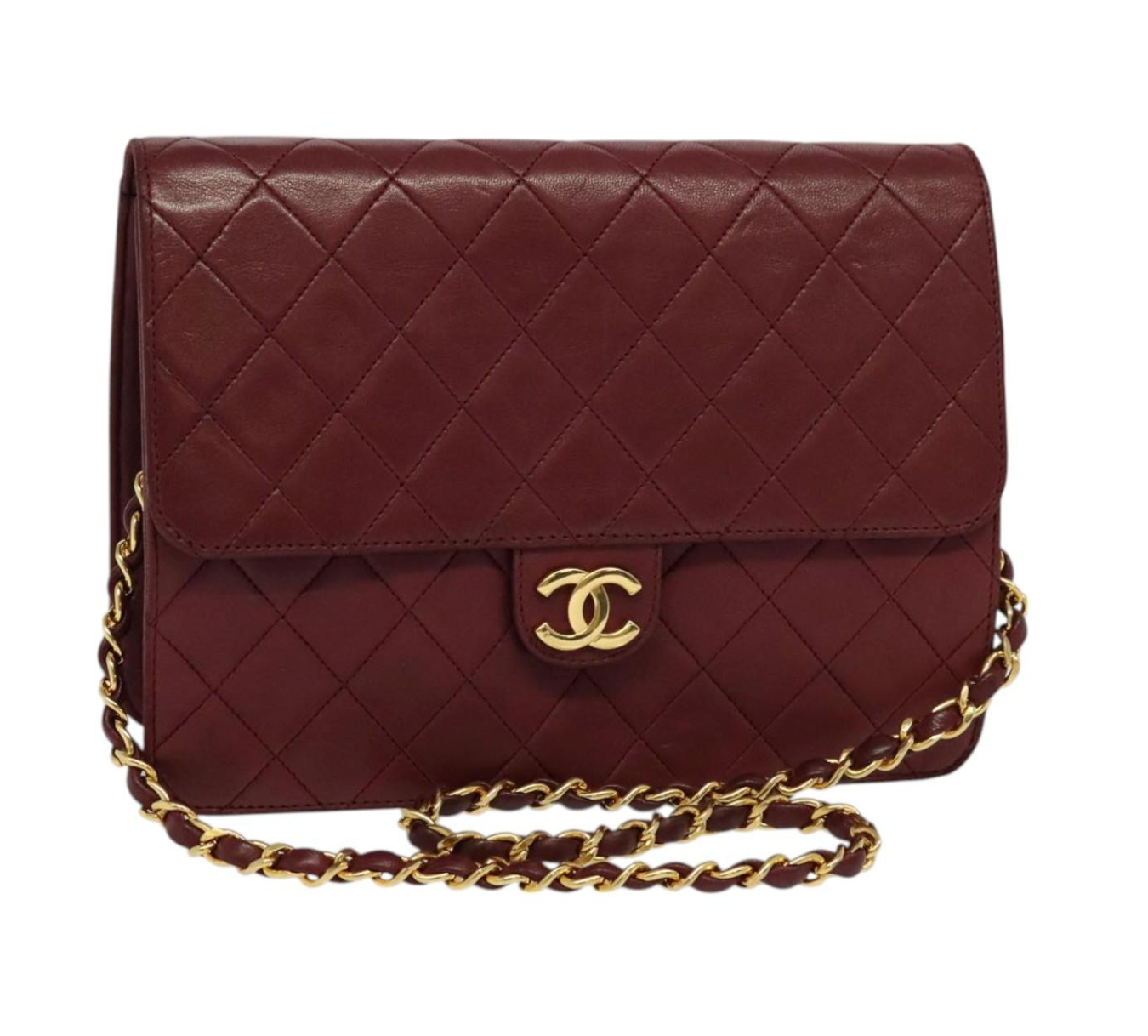Chanel Flap Bag Burdeos