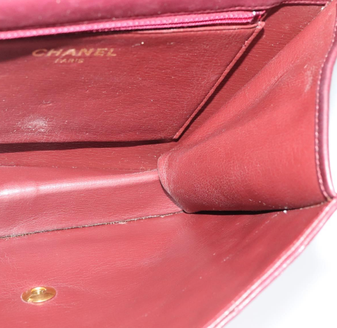 Chanel Flap Bag Burdeos