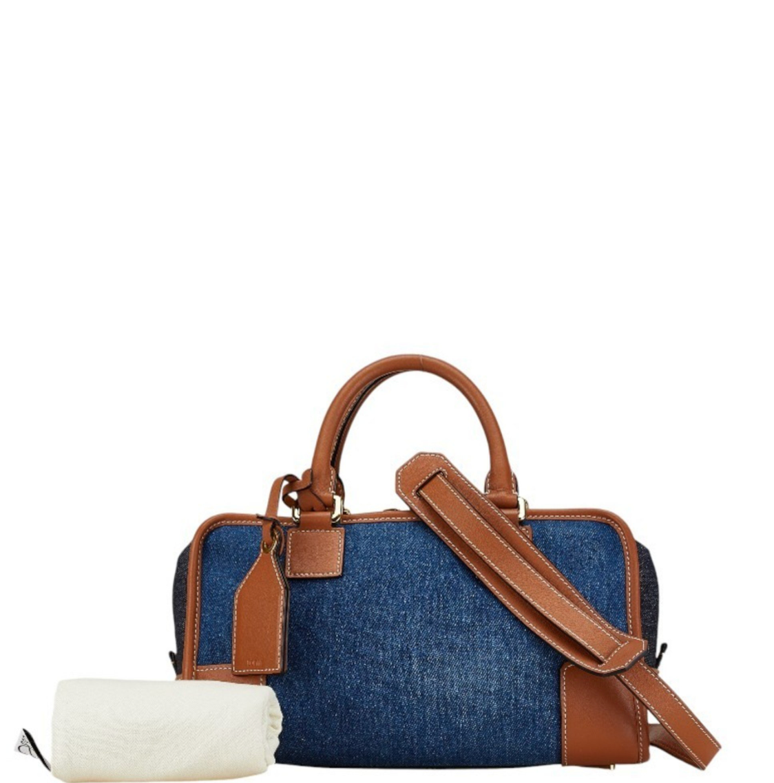 Loewe Amazona Bandolera 28 en Denim