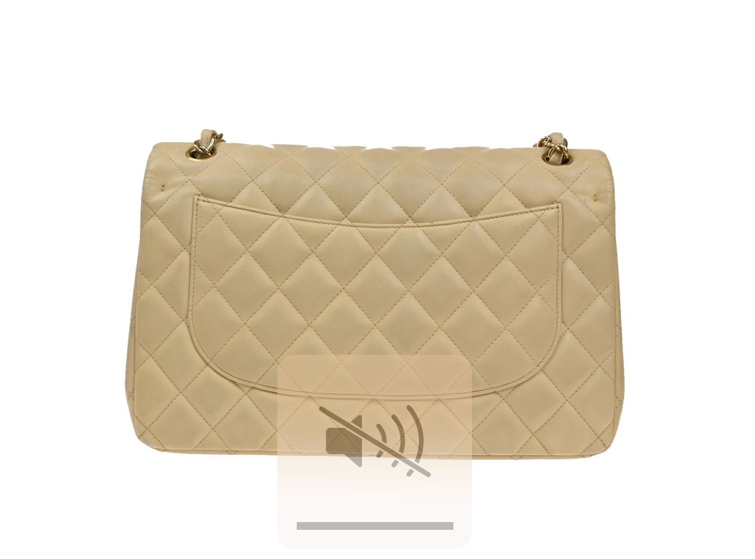 Chanel Timeless Classic Flap mediano en piel beige