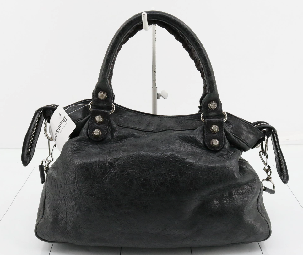 Balenciaga The City 2WAY Mediano en cuero negro