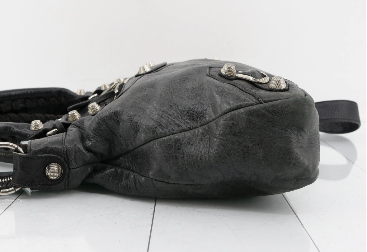 Balenciaga The City 2WAY Mediano en cuero negro