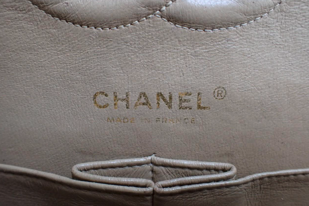 Chanel Timeless 25 Beige Caviar Skin Double Chain