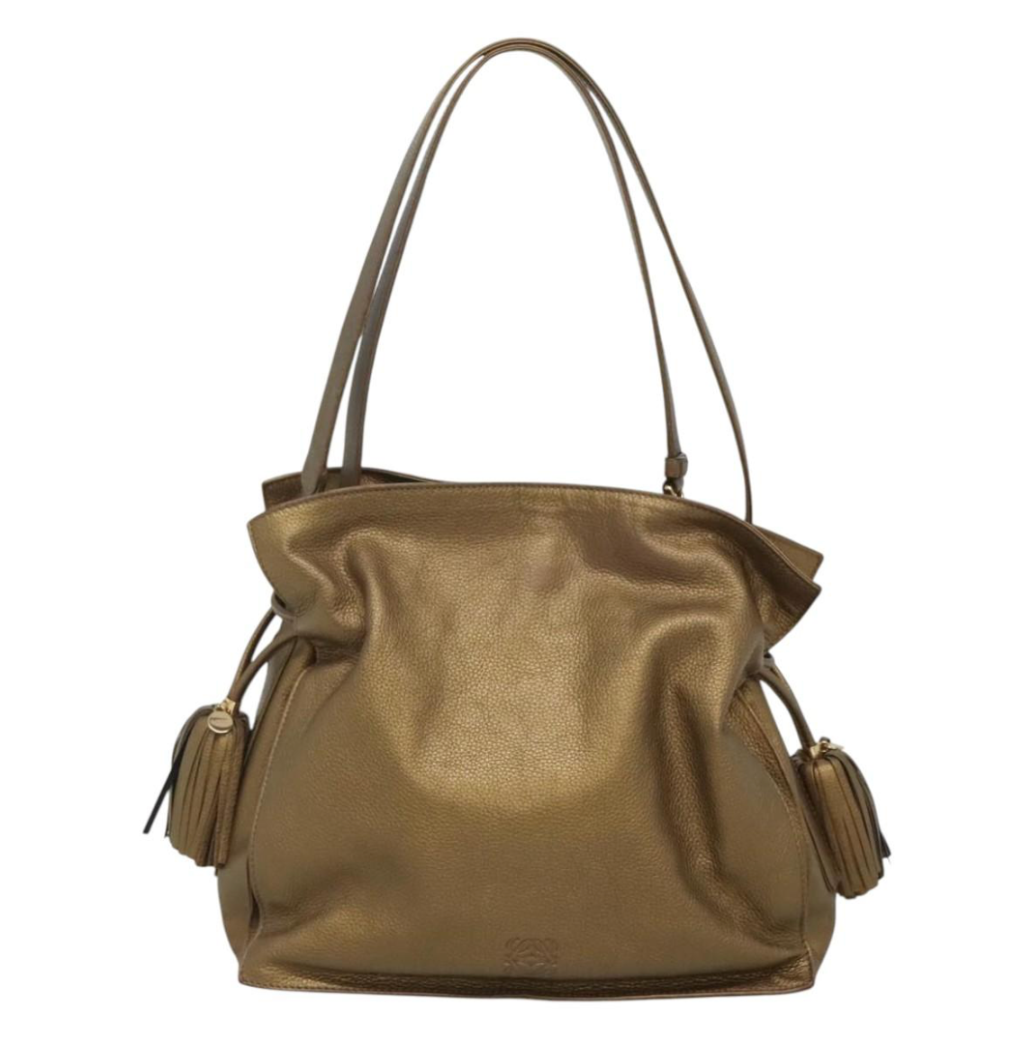 Loewe Flamenco Medium en piel gold