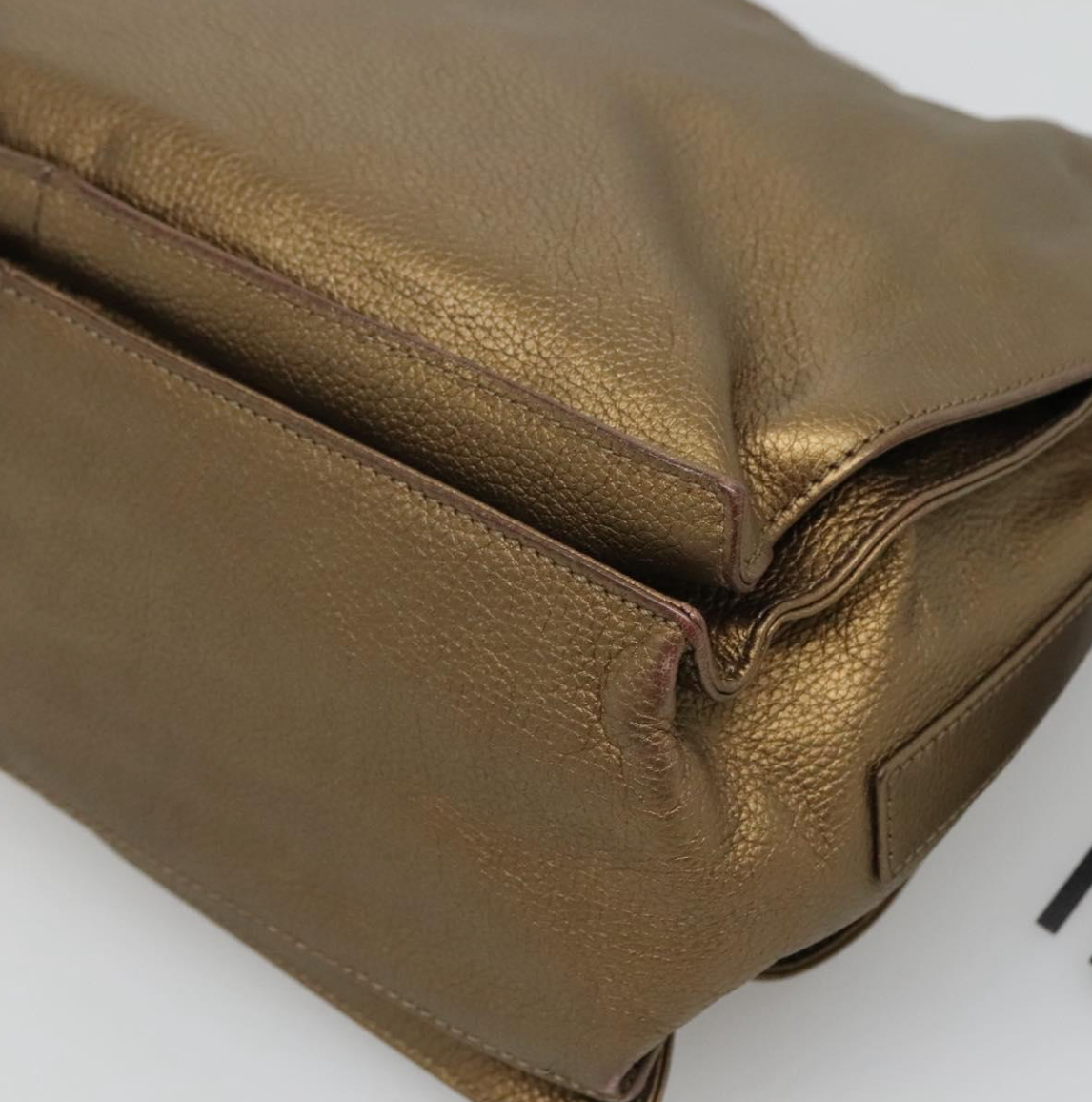 Loewe Flamenco Medium en piel gold