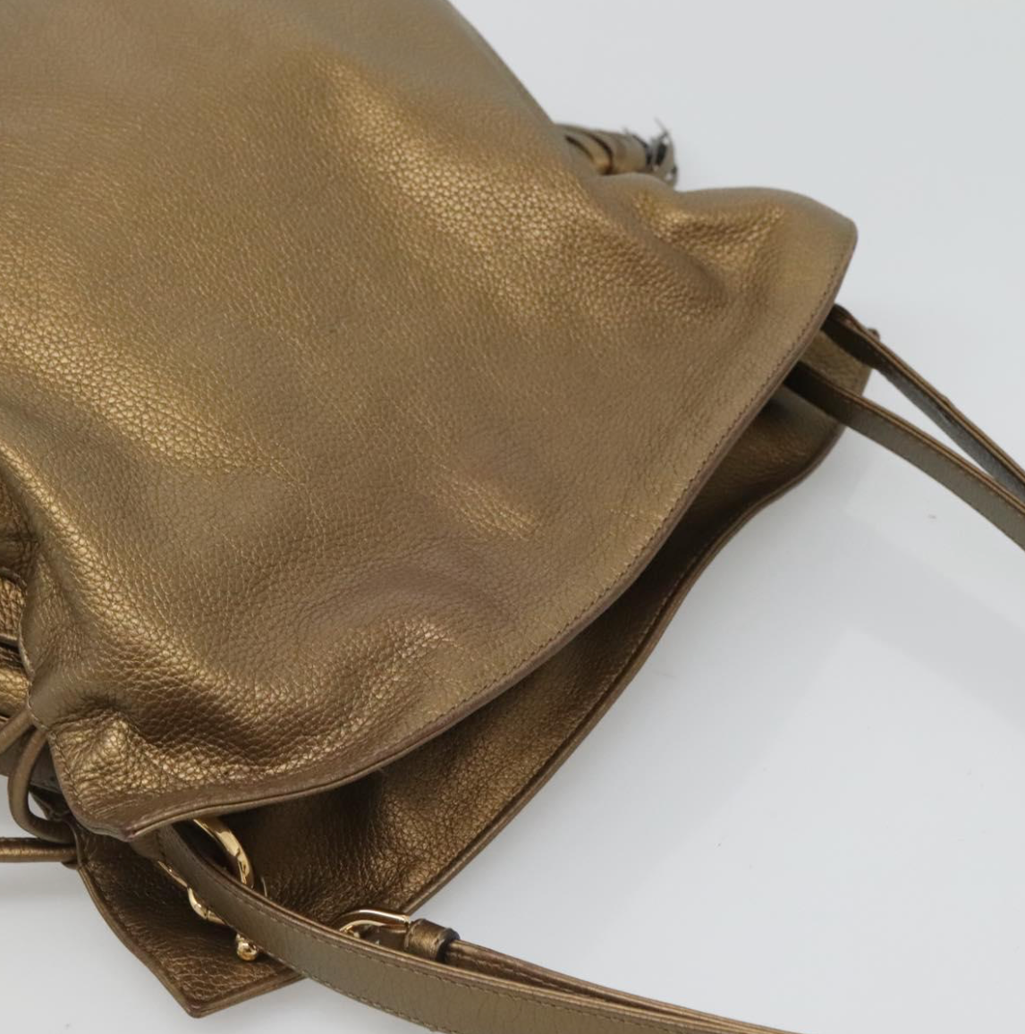 Loewe Flamenco Medium en piel gold