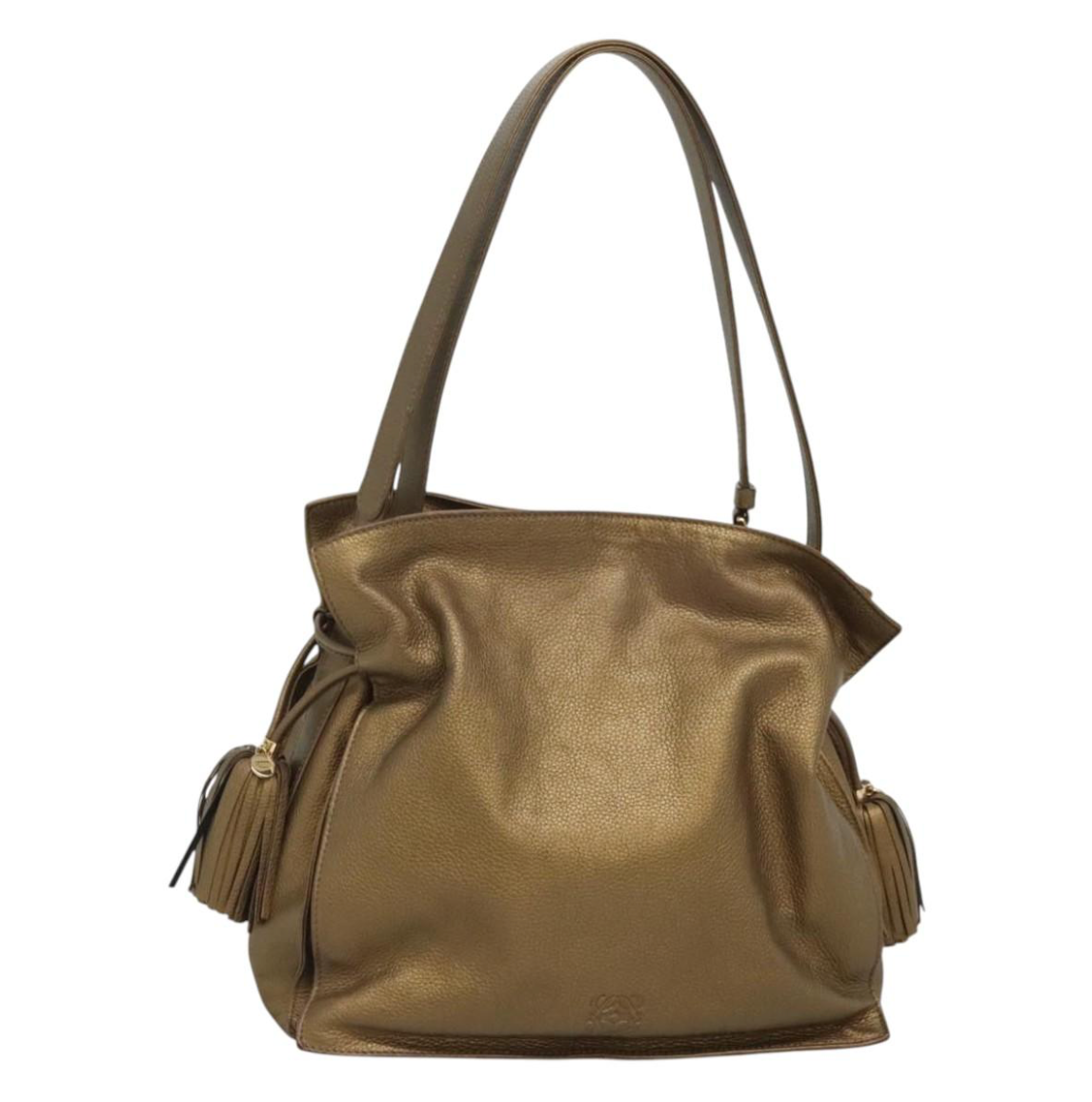 Loewe Flamenco Medium en piel gold