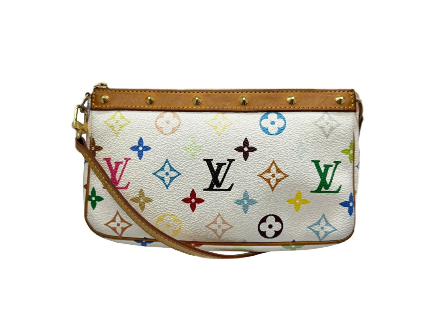Louis Vuitton Pochette Accessoires Murakami Multicolor blanco