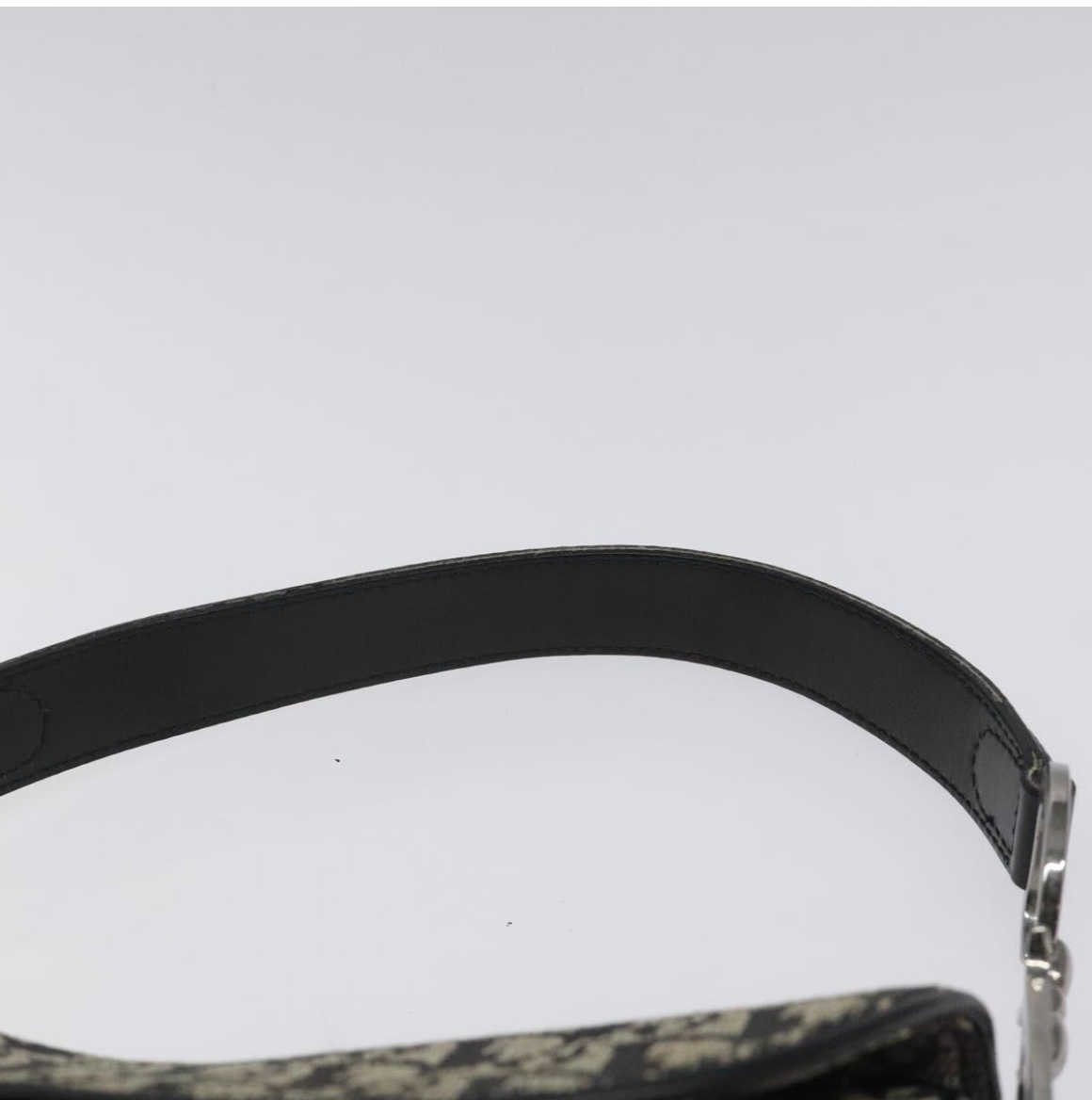 Dior Saddle Vintage en canvas negro