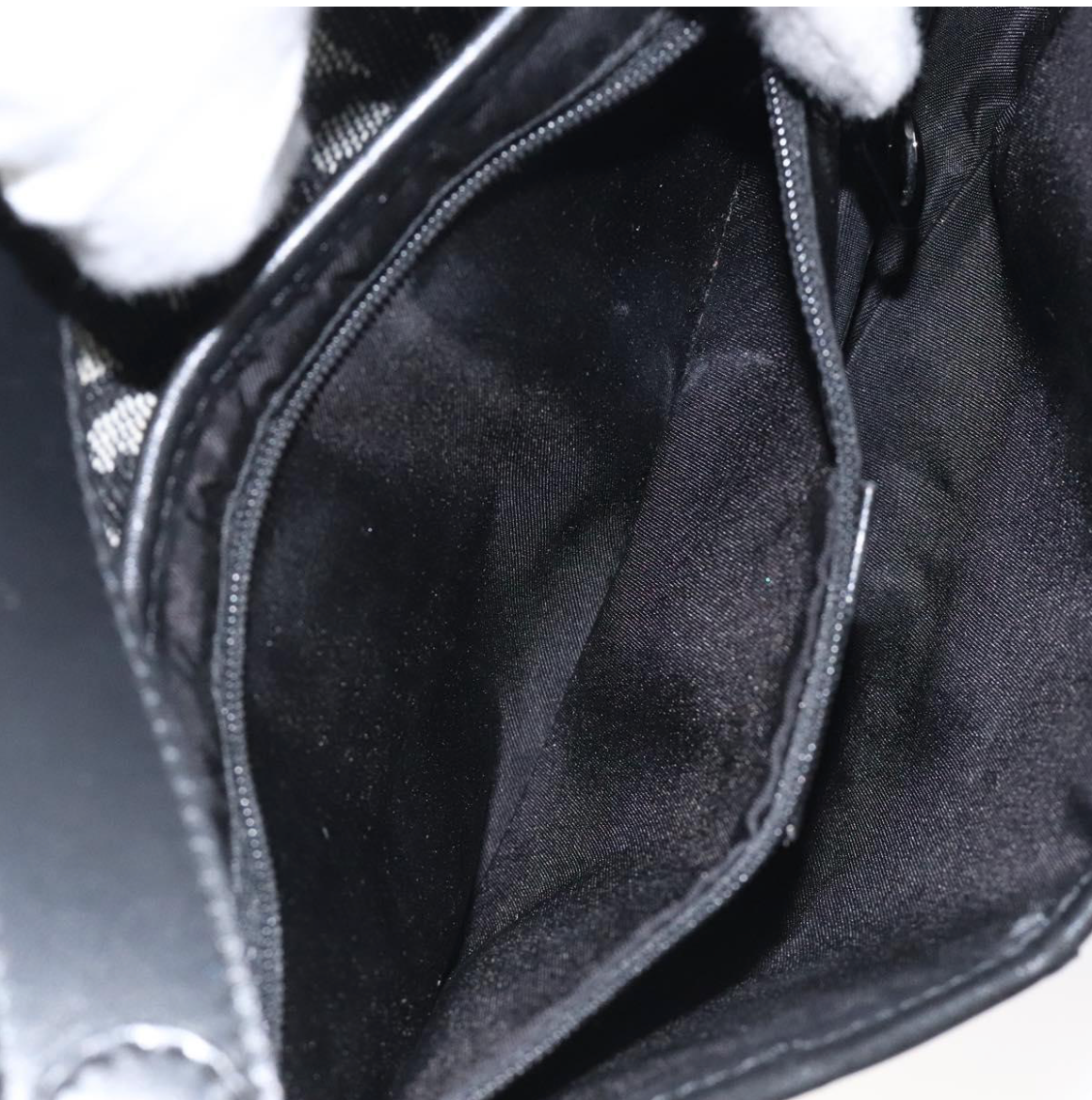 Dior Saddle Vintage en canvas negro