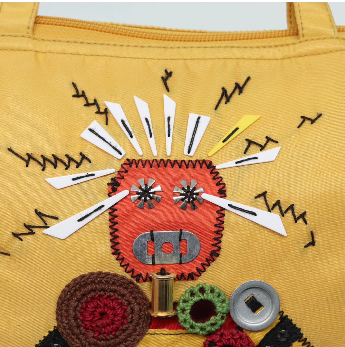 Prada Tessuto Robot Tote en nylon amarillo – Edición exclusiva de años 2004–2005