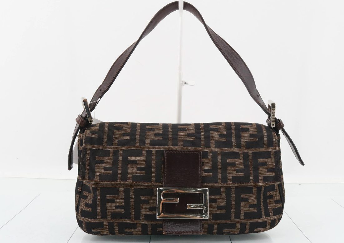 Fendi Baguette Vintage Clásica Marrón Zucca