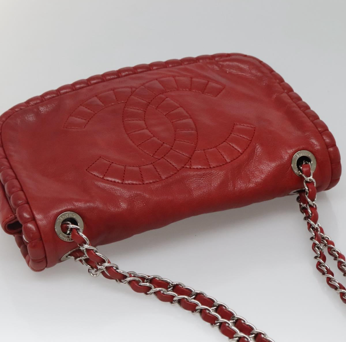 Chanel Hobo Logo CC Rojo