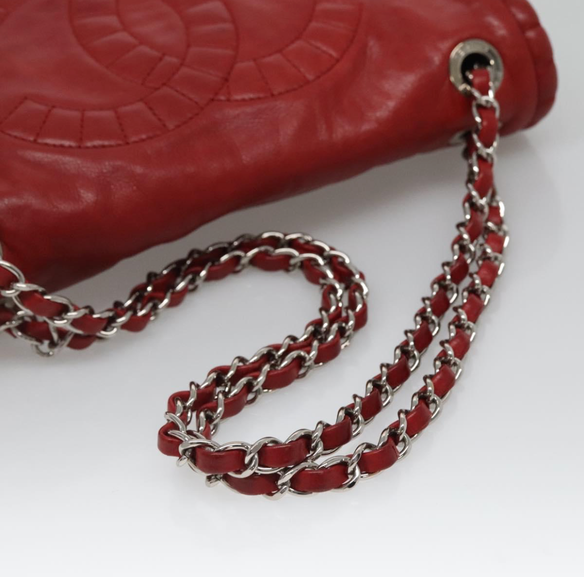 Chanel Hobo Logo CC Rojo