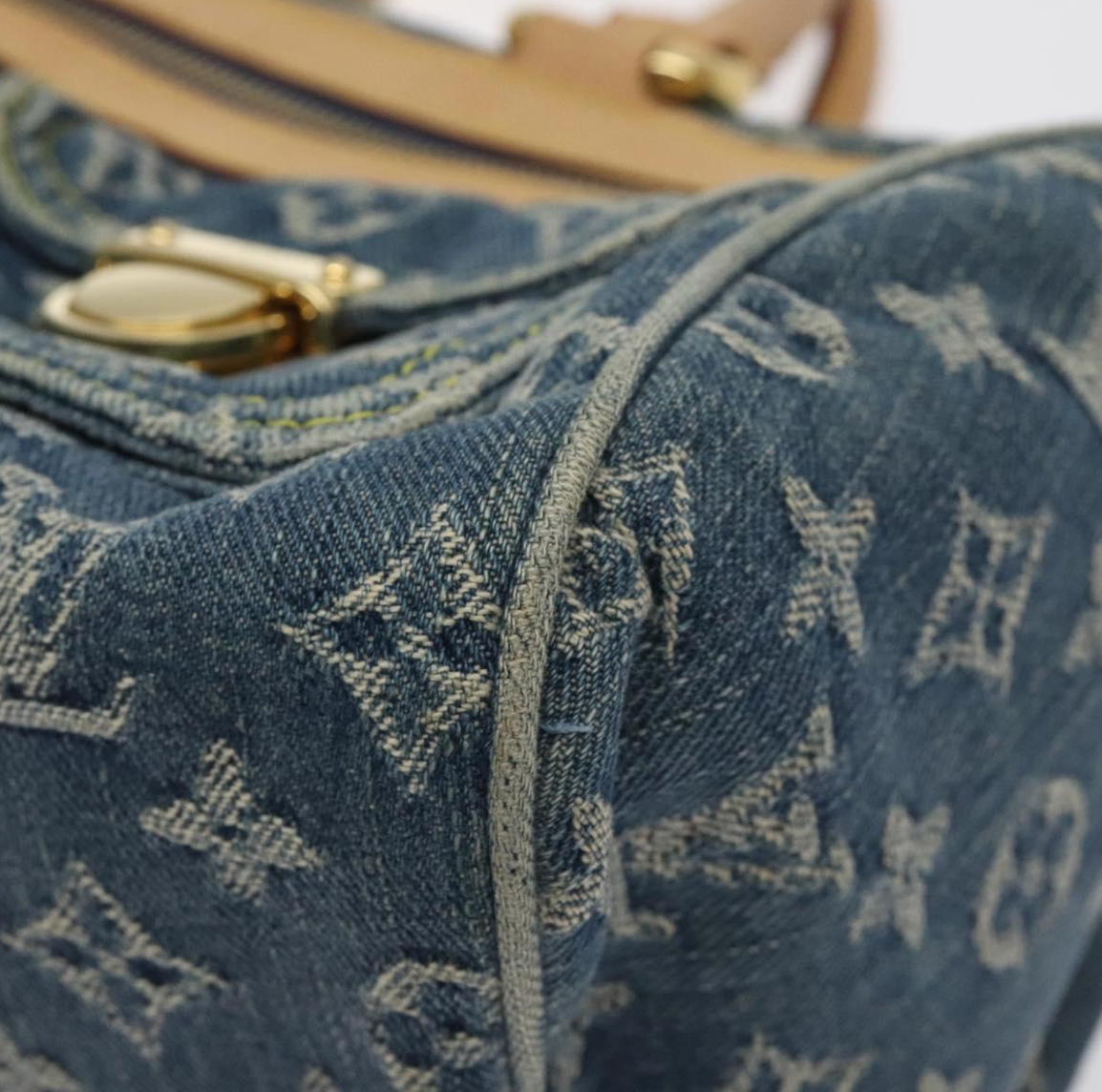 Louis Vuitton Néo Speedy en denim azul