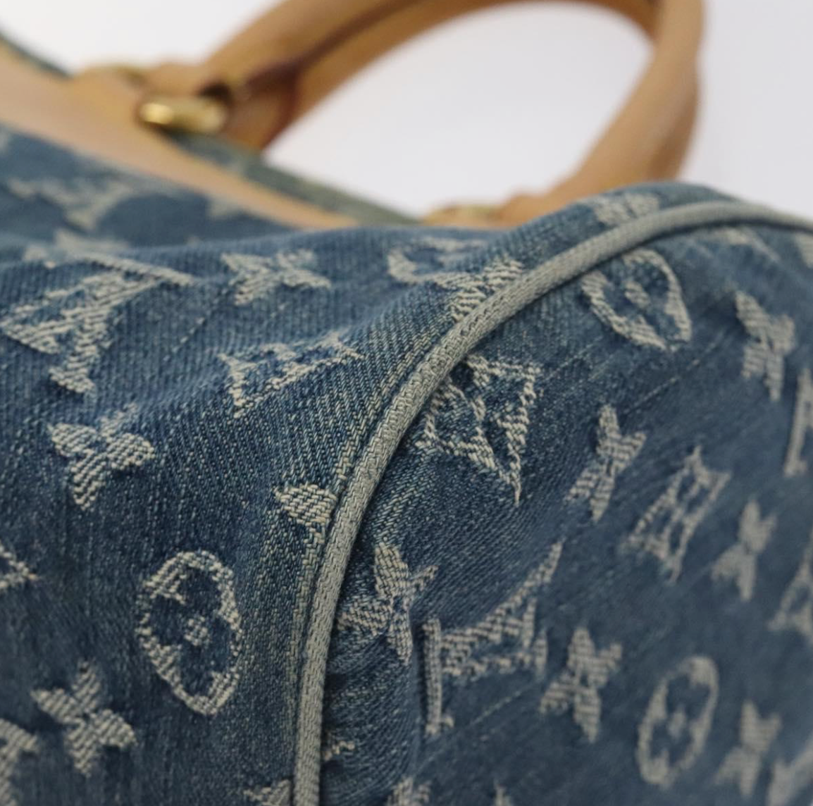 Louis Vuitton Néo Speedy en denim azul