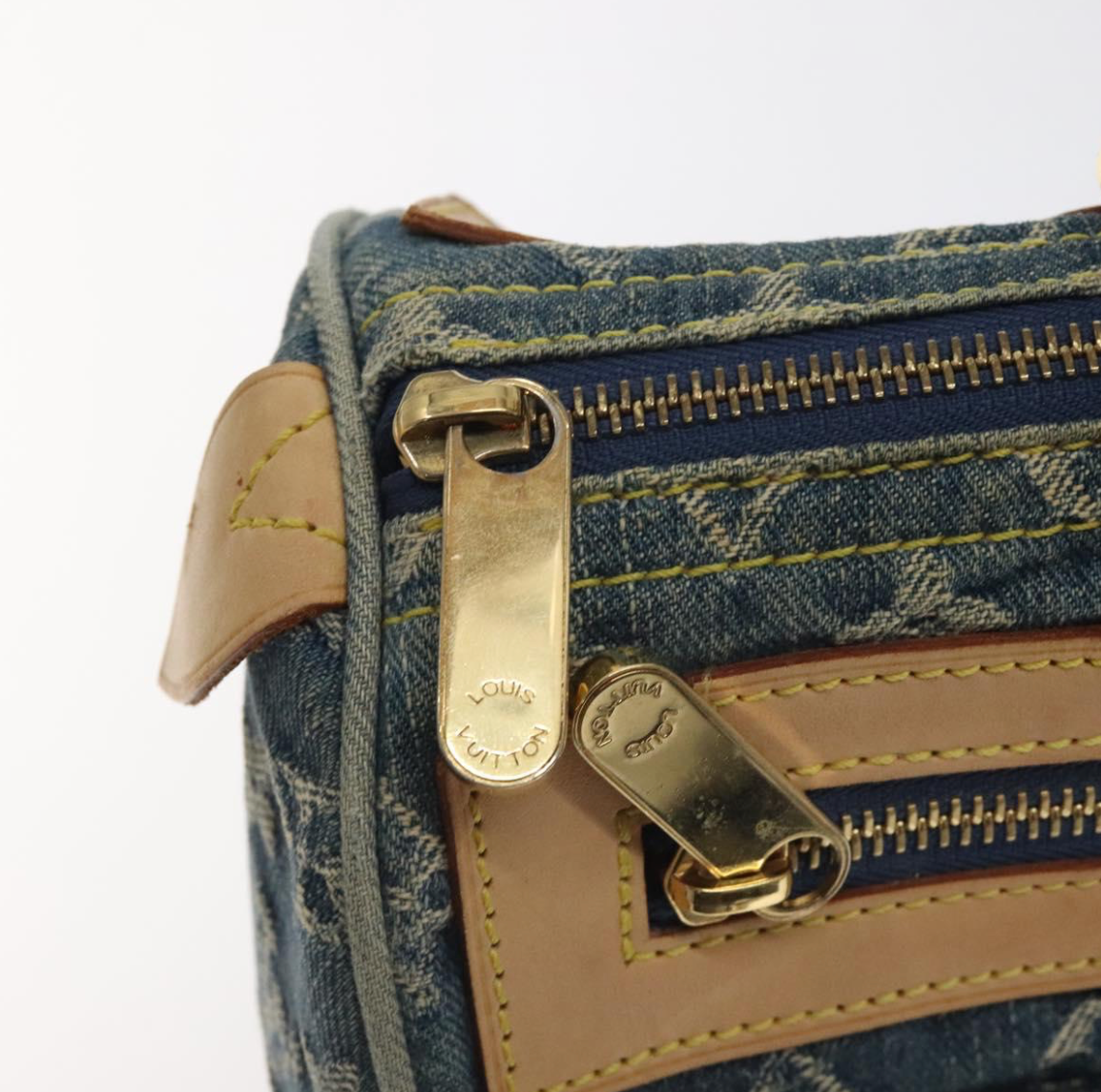 Louis Vuitton Néo Speedy en denim azul