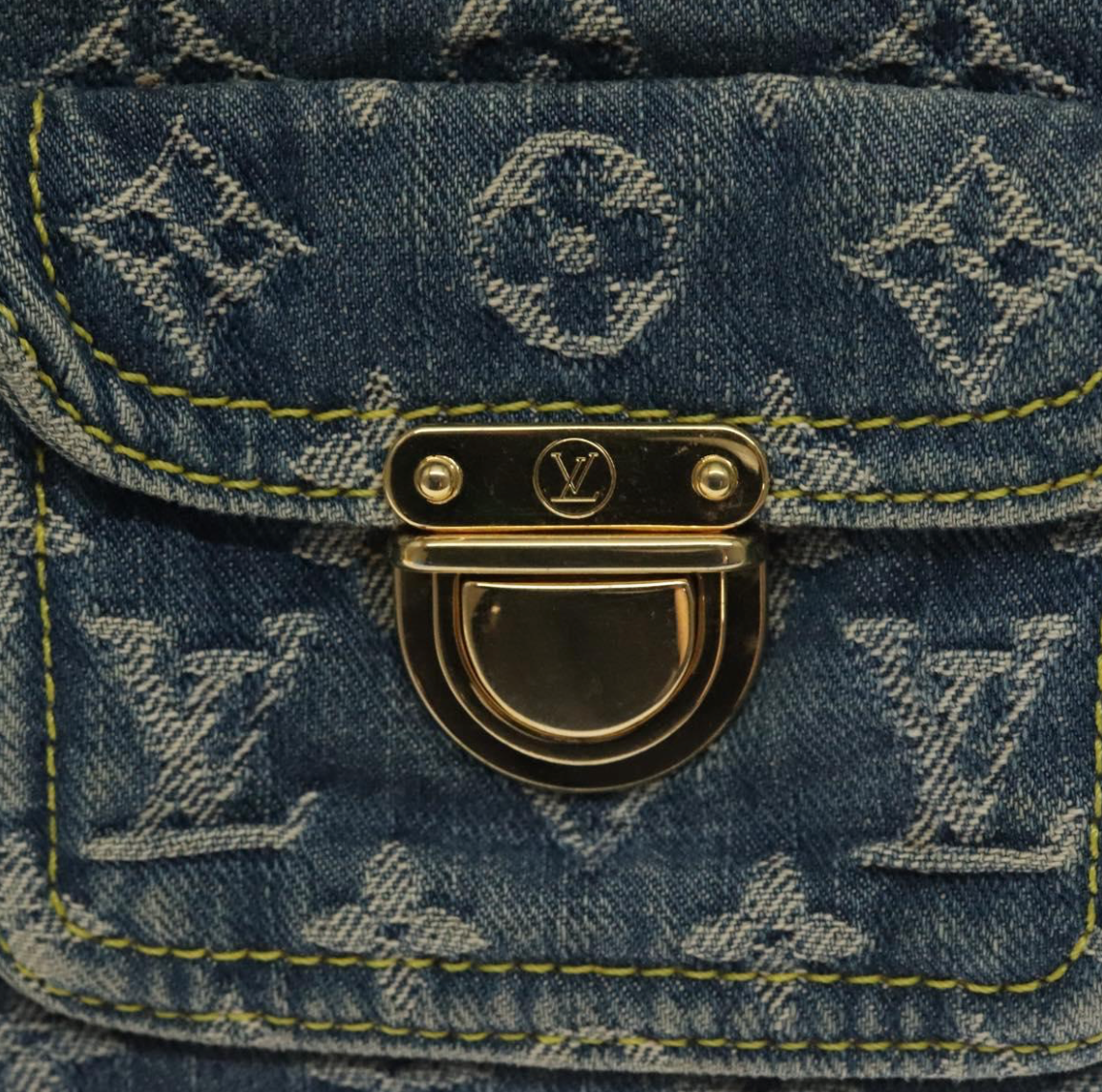 Louis Vuitton Néo Speedy en denim azul