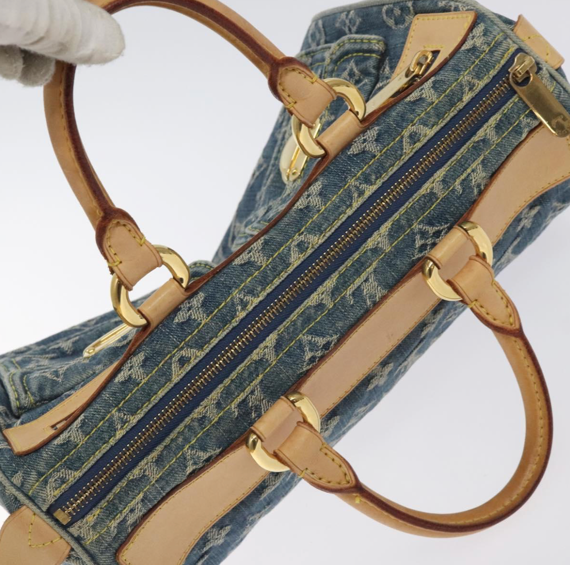 Louis Vuitton Néo Speedy en denim azul
