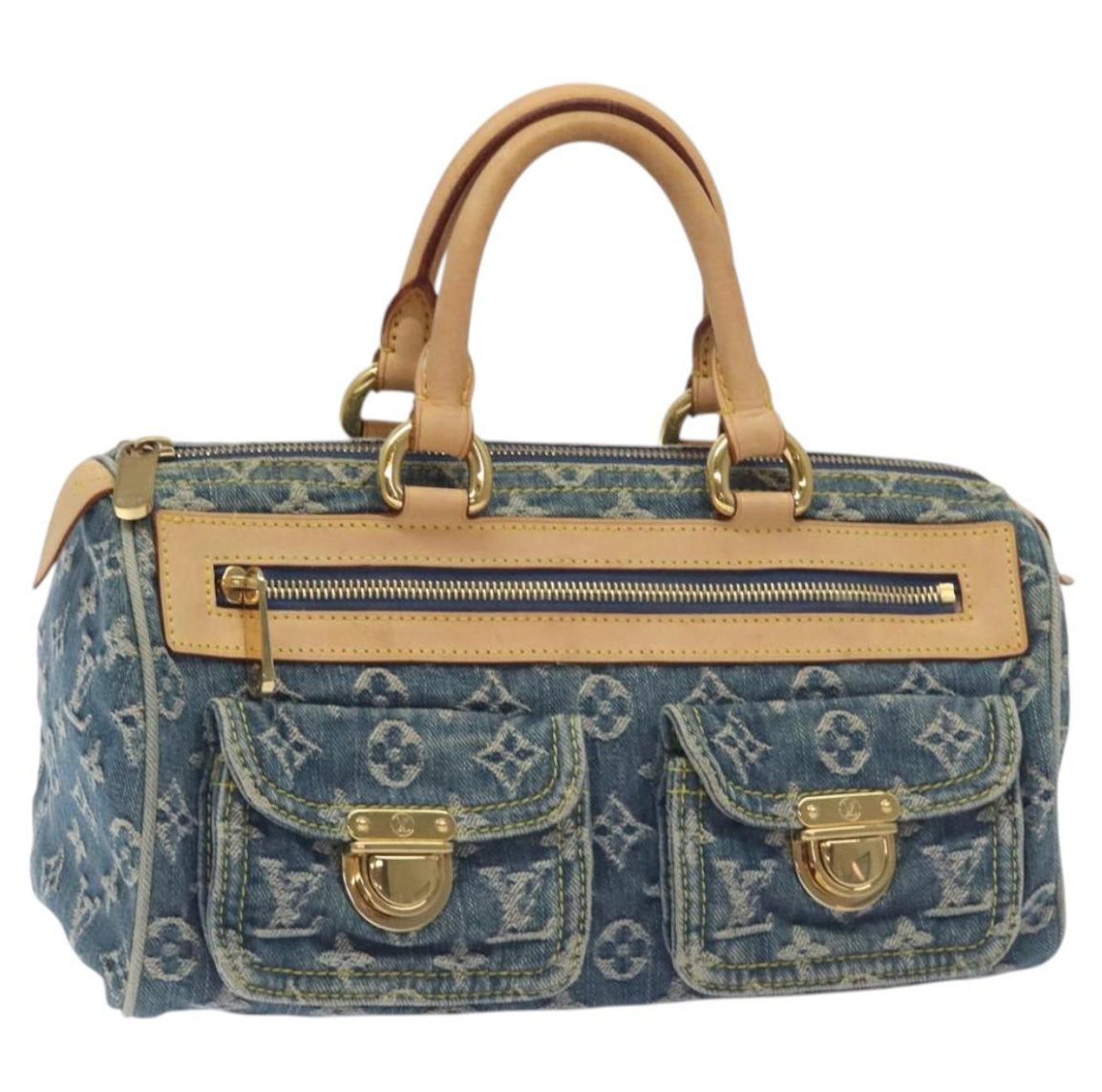 Louis Vuitton Néo Speedy en denim azul