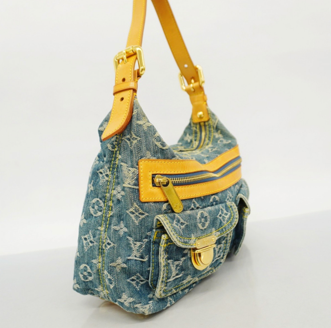 Louis Vuitton Baggy en Denim Azul