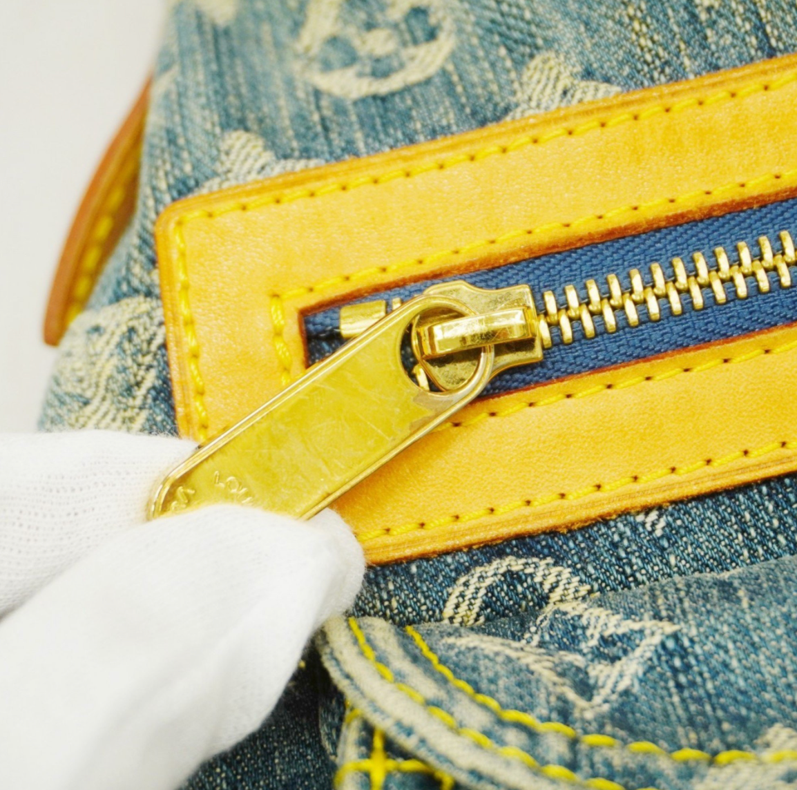 Louis Vuitton Baggy en Denim Azul