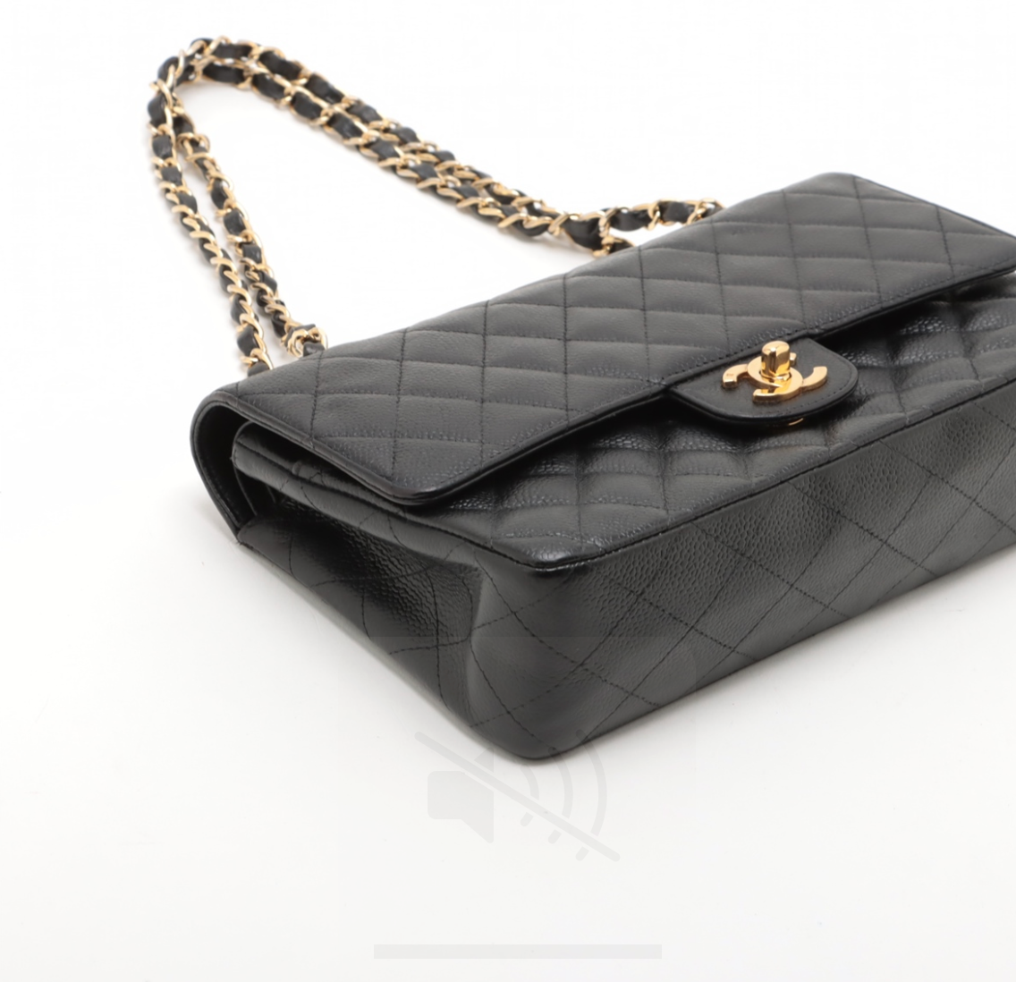 Chanel Classic Double Flap Mediano 11.12 en piel negra con hardware 24k