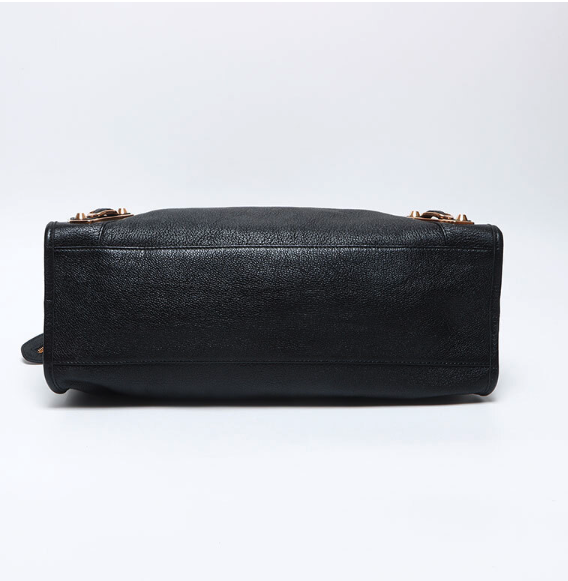 Balenciaga Classic City Mediano en negro con herrajes dorados