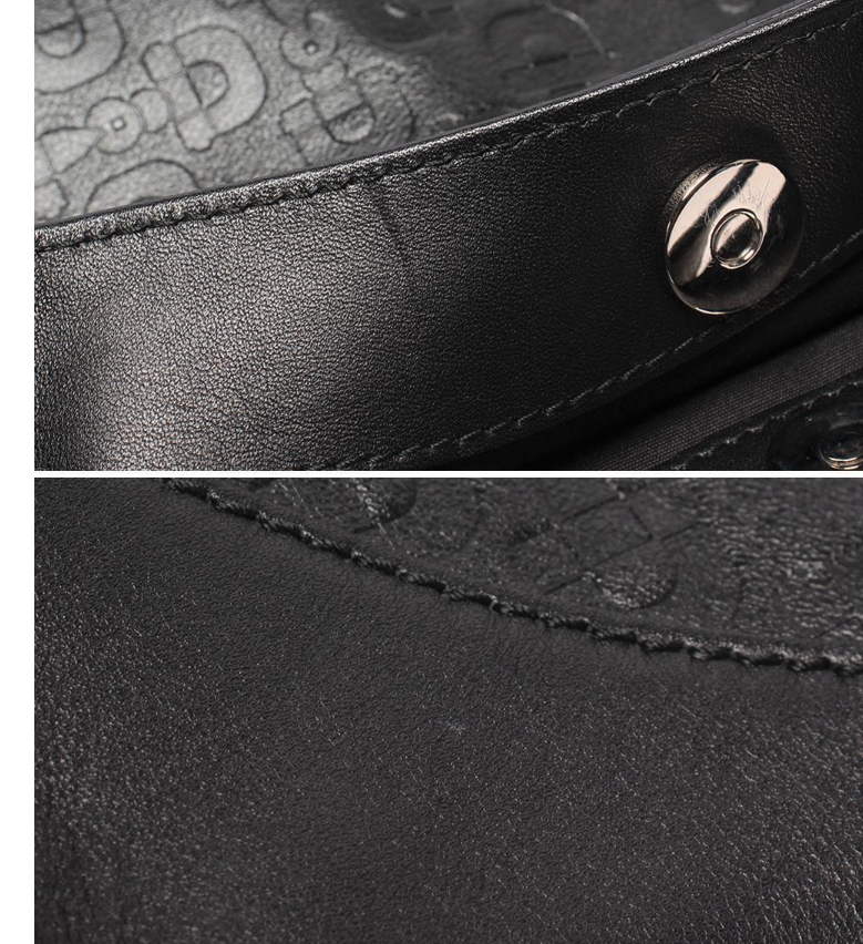 Gucci Hobo en piel negra con insignias Horsebit