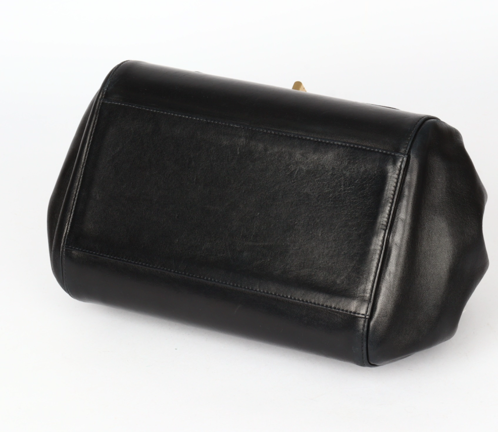 Chanel Choco Bar 2.55 Mini Chain Shoulder – Piel de Cordero Negro y Turquesa