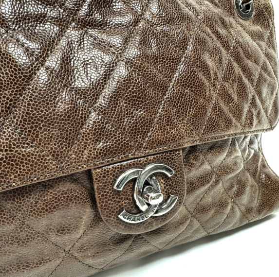 Chanel Classic Single Flap Bag – Piel Marrón en caviar