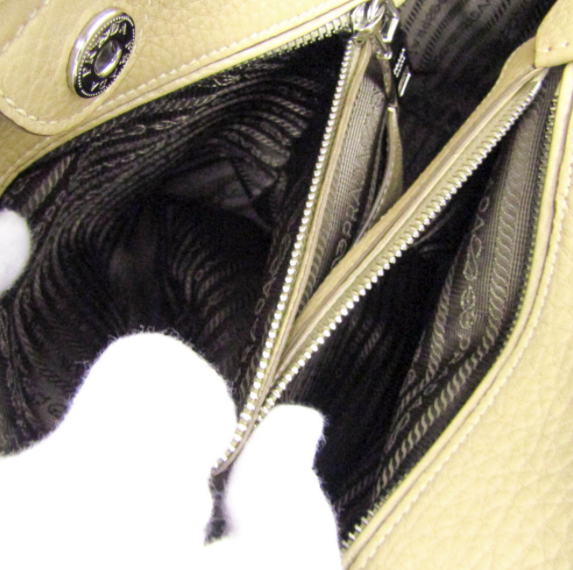 Prada Tote Bag – Piel Beige con Bandolera