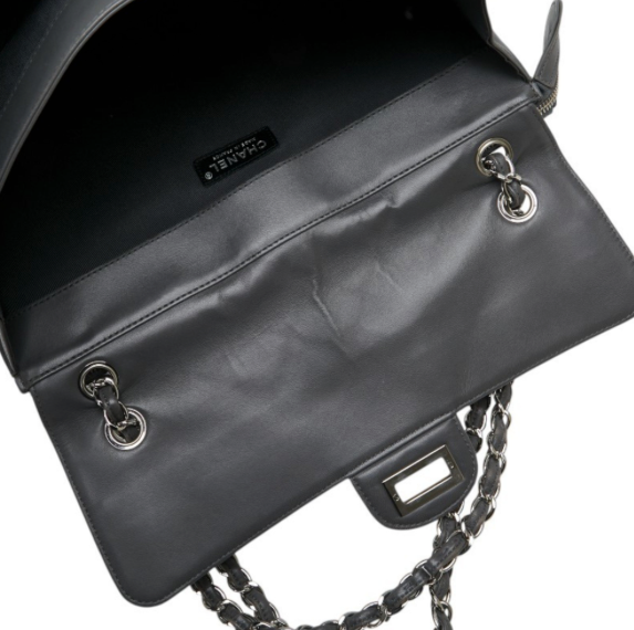 Chanel 2.55 Reissue Flap Bag – Piel gris metalizada