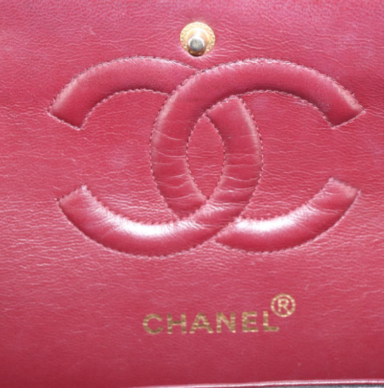 Chanel Timeless Doble Flap 25 cm en piel de cordero negra